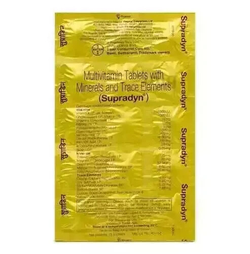 Supradyn : Minerals and Multivitamin Tablets ( 120 Tablets ) : Builds Immunity