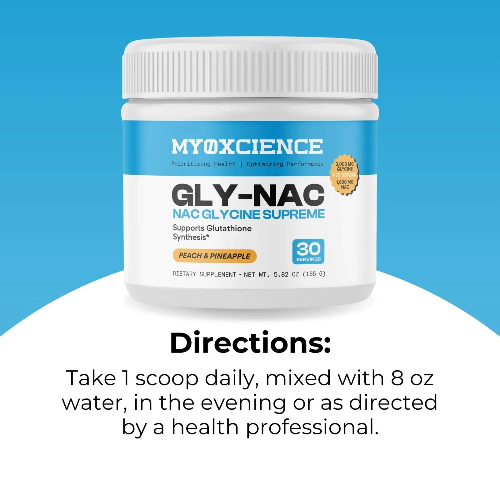 MYOXCIENCE NAC Glycine Supreme | NAcetylLCysteine, Glycine, and Taurine Combi…