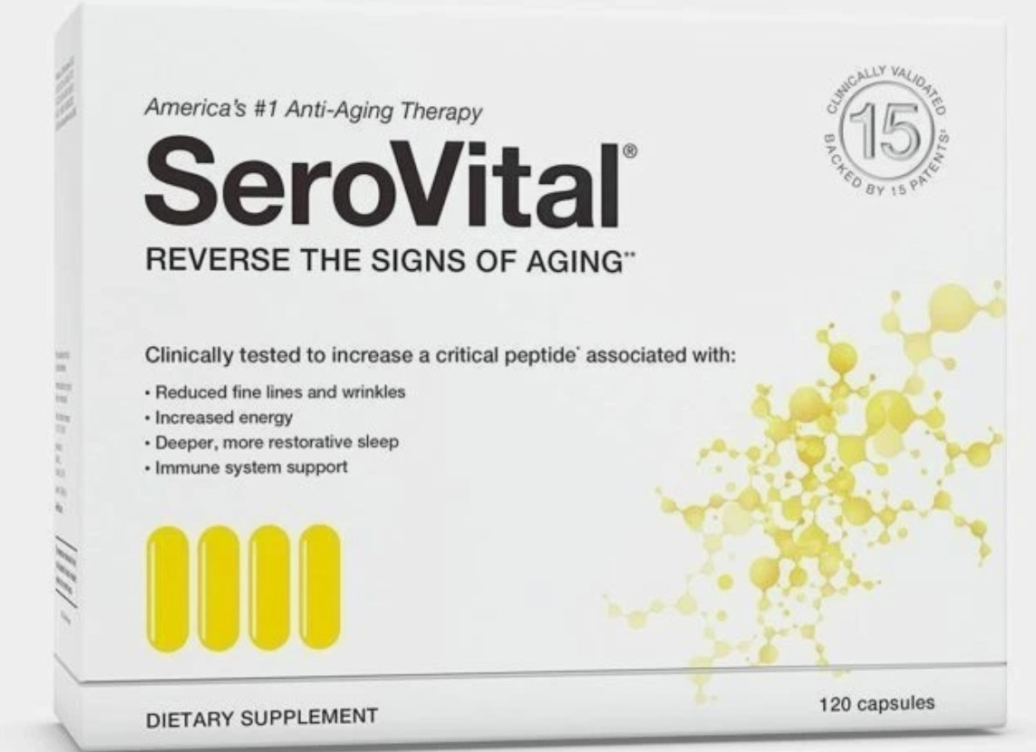 SeroVital Reverse The Signs of Aging Dietary Supplement – 120 Capsules