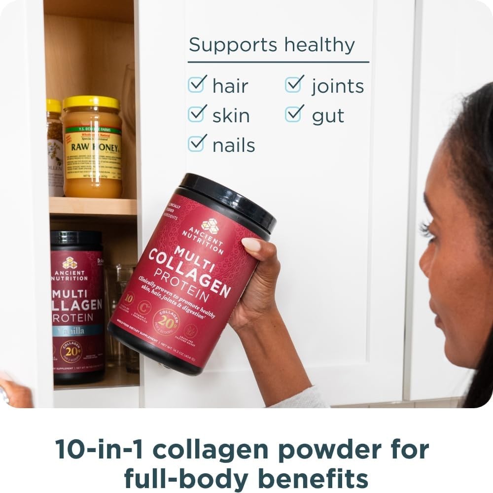 Multi Collagen Protein Powder Unflavored 16 oz (454.5g) – Pack of 3