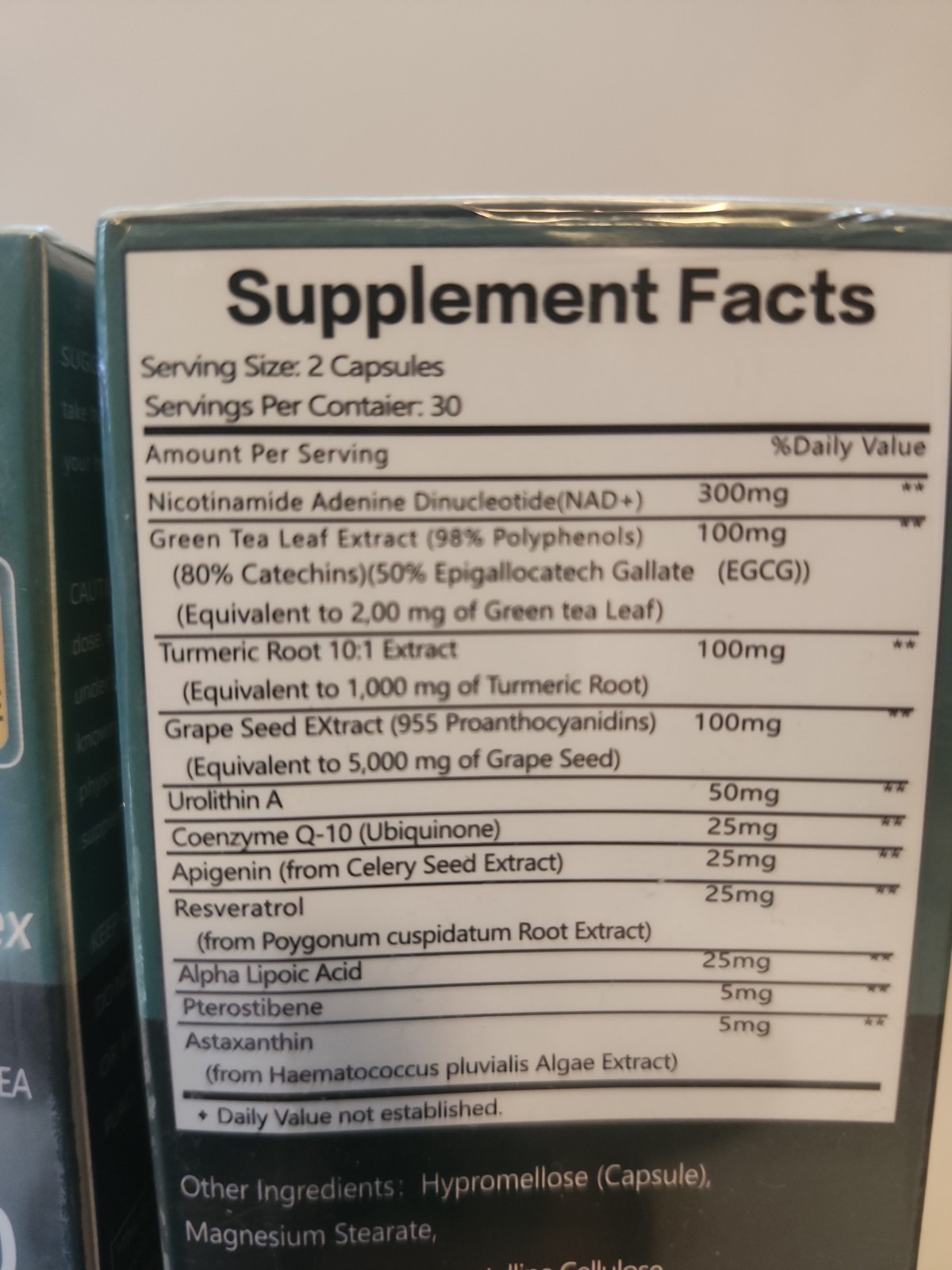 2x NAD Supplement with Resveratrol, NMN Alternative 8,467 Mg , NAD Plus 60 Caps