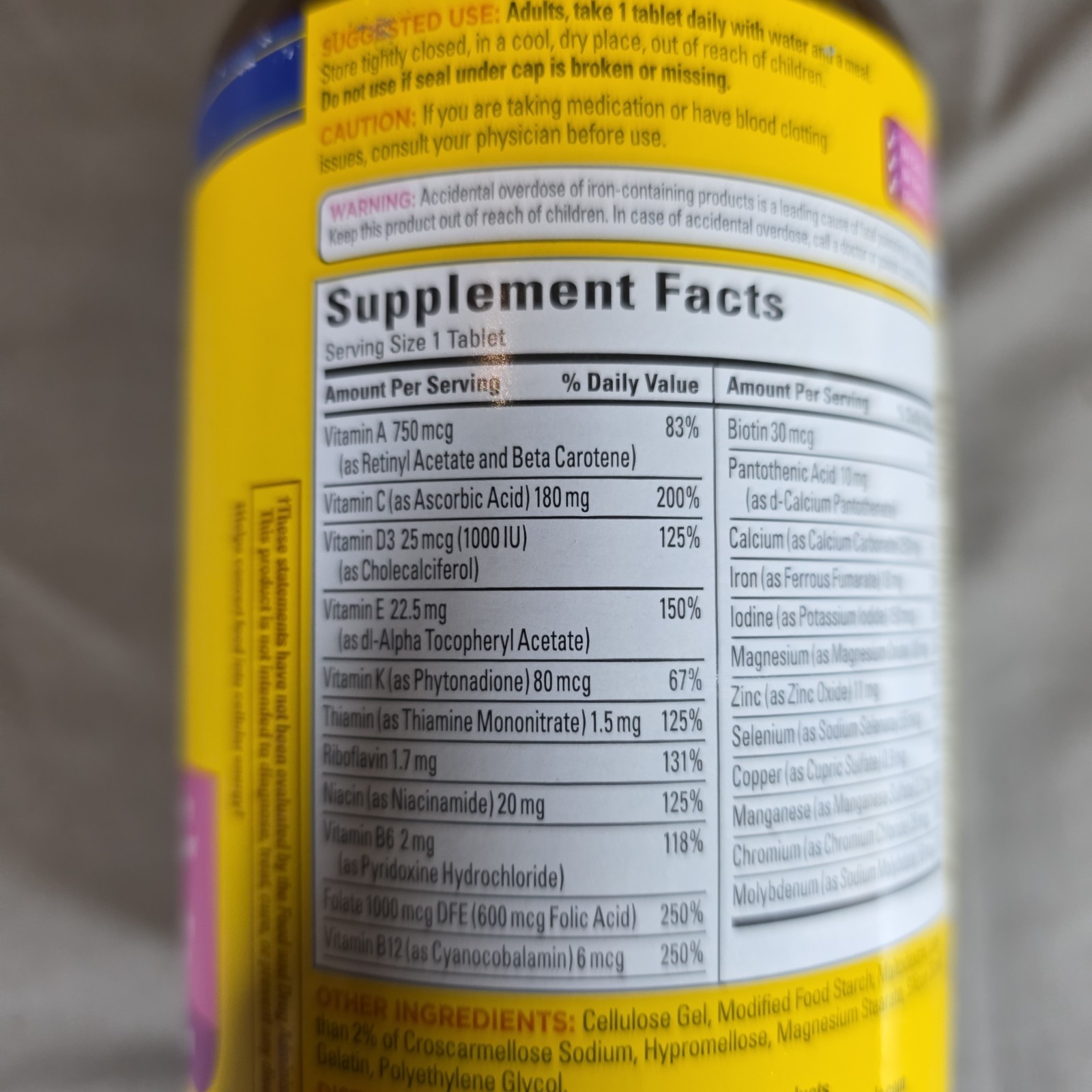 Nature Made Multi For Her 300 Tablets Womens Multivitamin Bone Exp Jan 2028