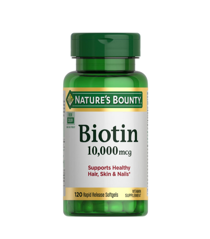 (EXP 06/2028) Nature’s Bounty Biotin 10000 mcg 120 Rapid Release Softgels