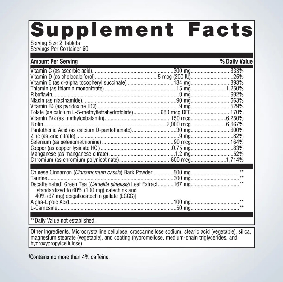 Metagenics MetaGlycemX 120 Tablets ( New Free Ship )