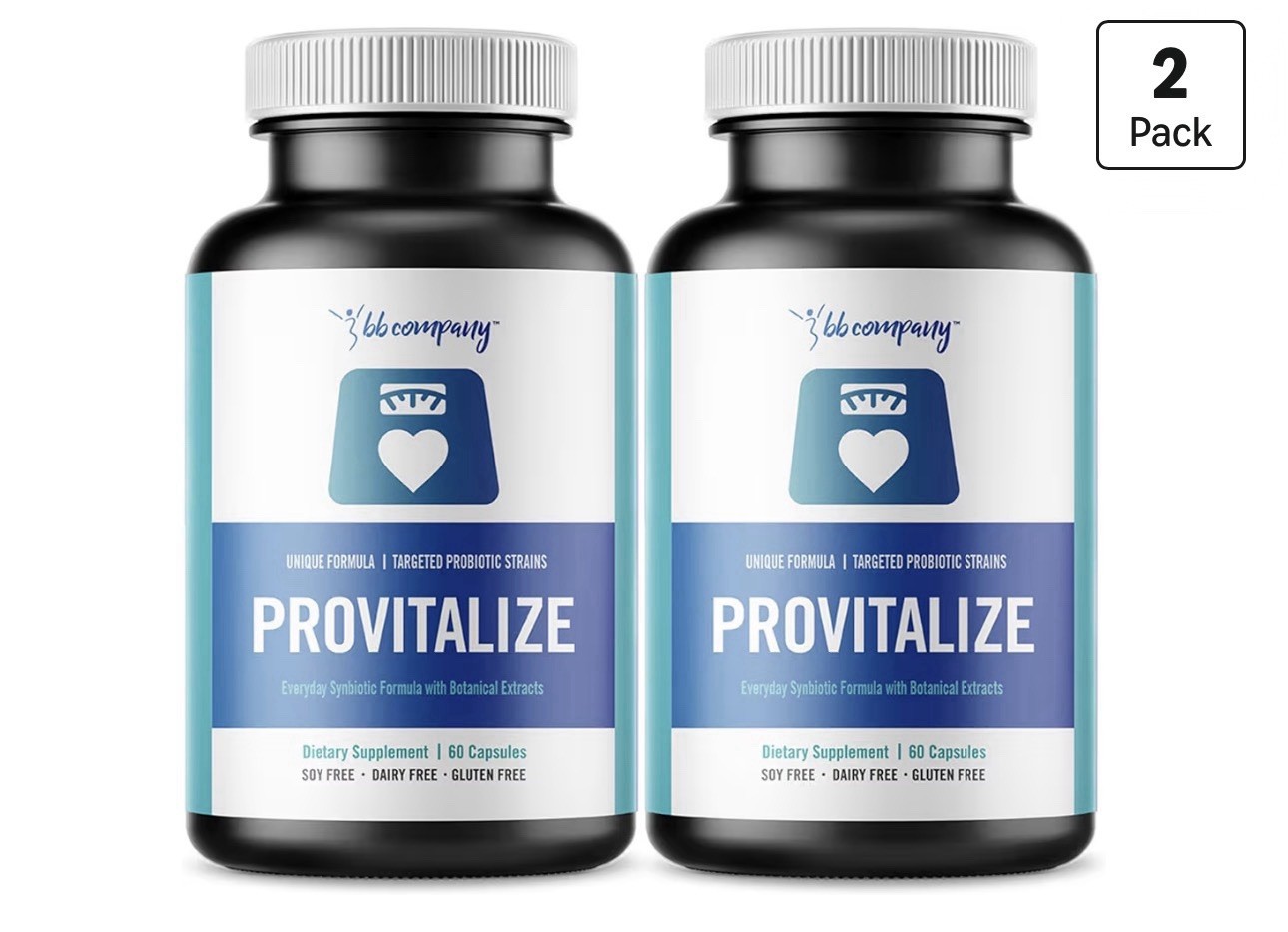2-Pack BB Company Provitalize Probiotic 60 Caps Women Exp 01/2027 New Sealed