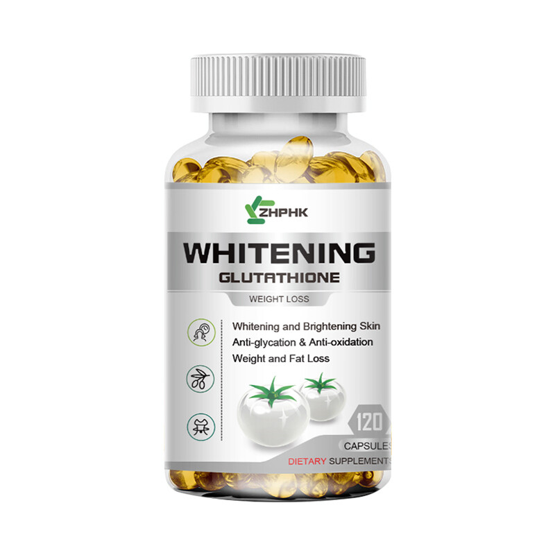 500mg L-Glutathione Capsule Anti Aging Skin Whitening White Tomato Supplement
