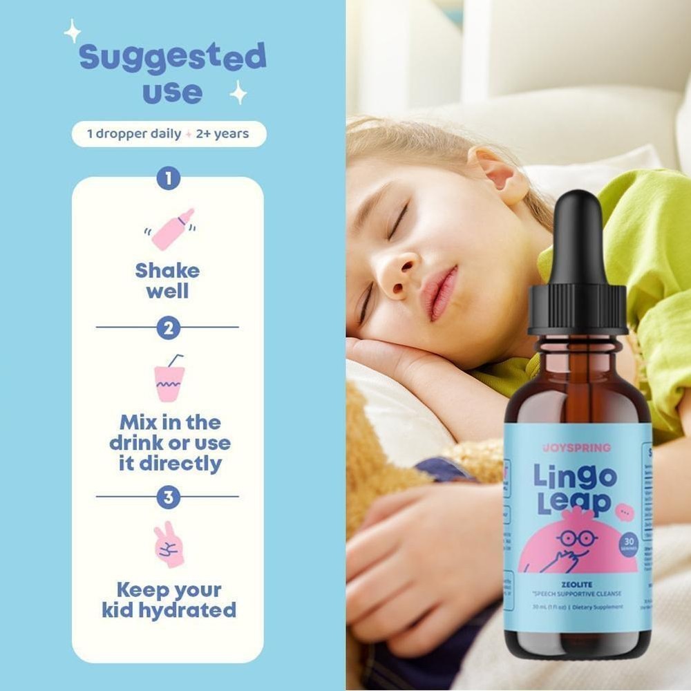Lingo Leap Children’s Zeolite Detox Drops 30ml Designed For Speech Delay Therapy