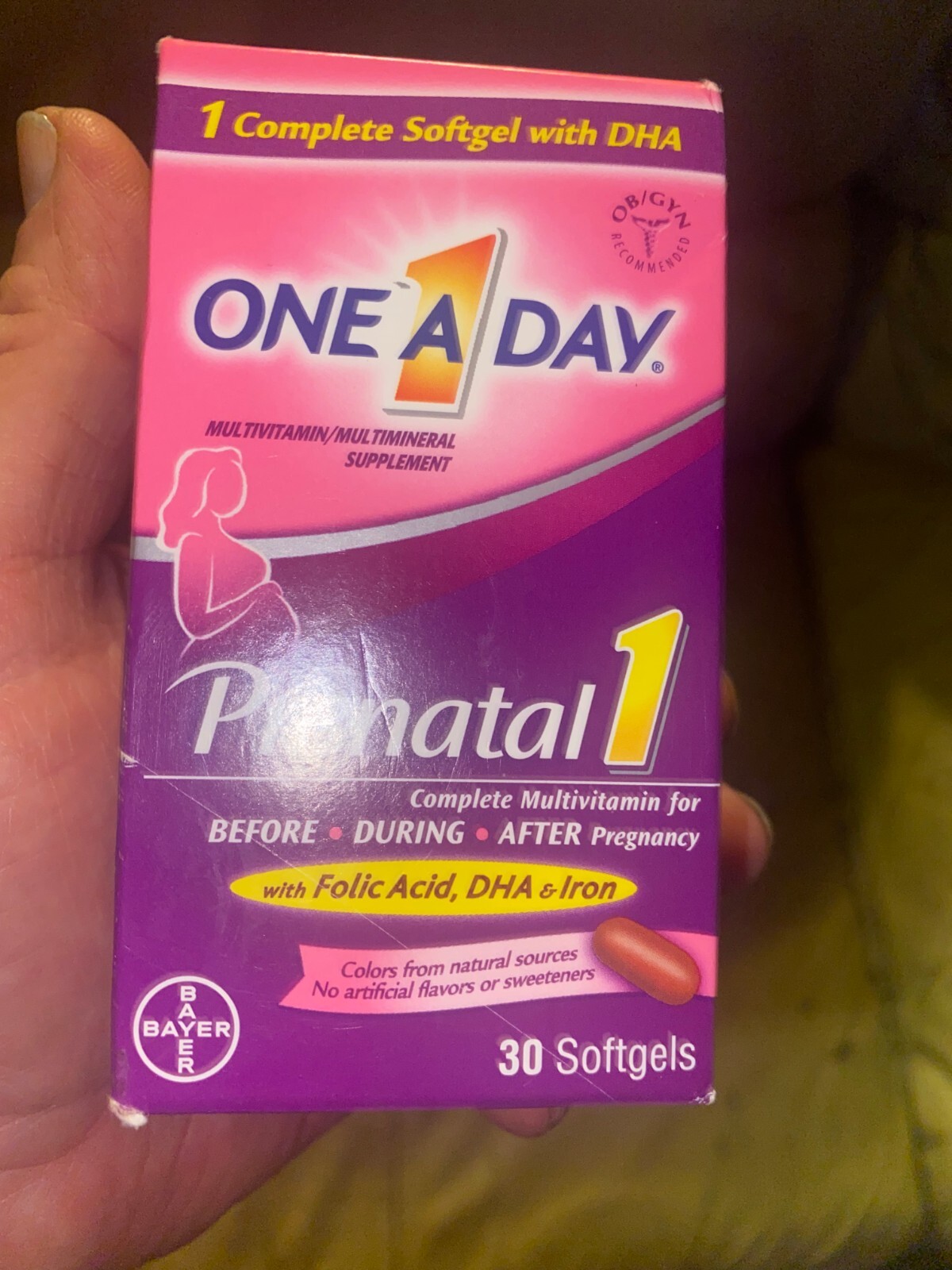 One A Day Prenatal1, 30 Softgels. Expires 2/2025