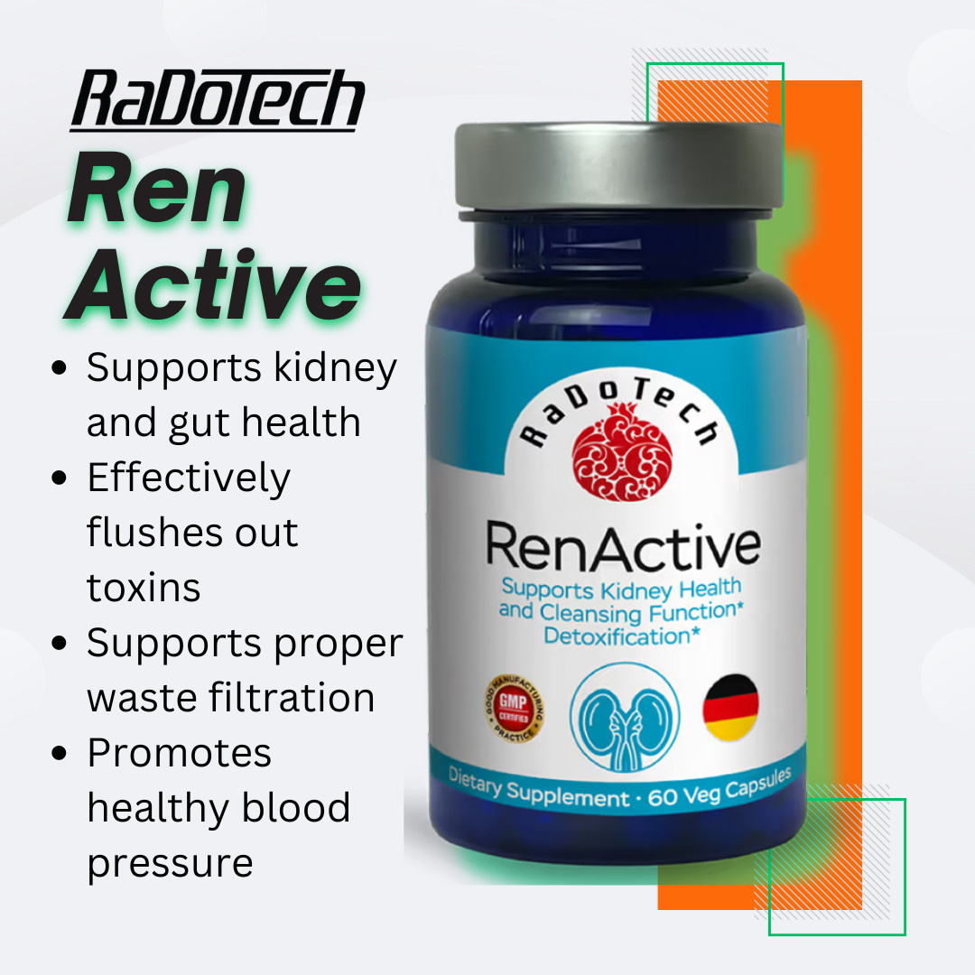 RenActive Kidney Detox Cleanse, Kidney Health Supplement for All-Natural Kidney