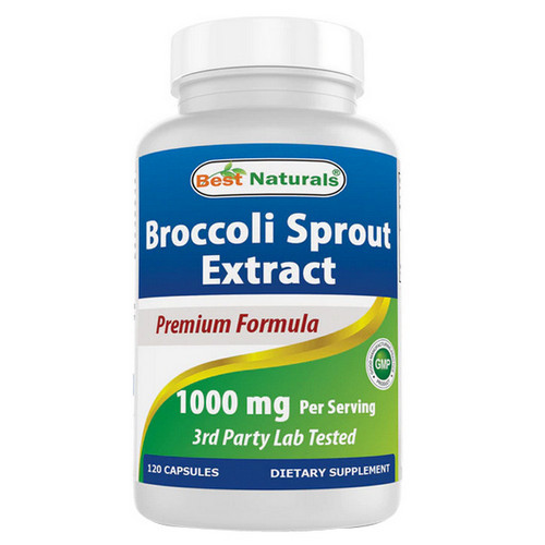 Broccoli Sprout Extract 1000 mg 120 Caps By Best Naturals