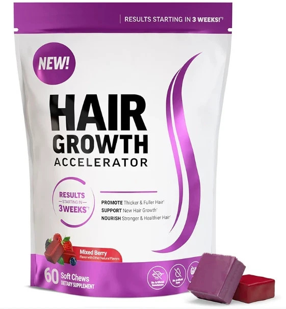 MIXED BERRY THICKER FULLER HATR Hair Regrowth ACCELERATOR STRONGER & HEALTHIER