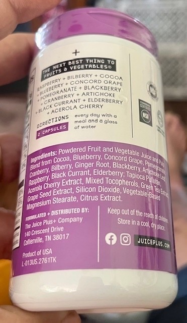 JUICE PLUS+ Essentials Trio (360 Caps) 1 Berry, 1 Fruit & 1 Veggie 01/2027!