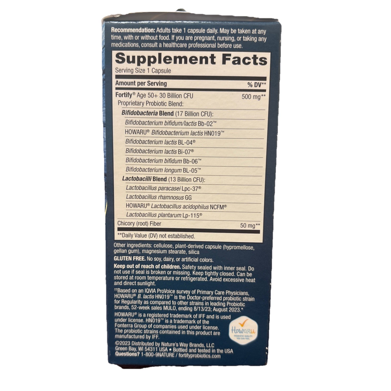 Nature’s Way Fortify Daily Probiotic for Adults 50+ | 30 Capsules | Exp 06/2027