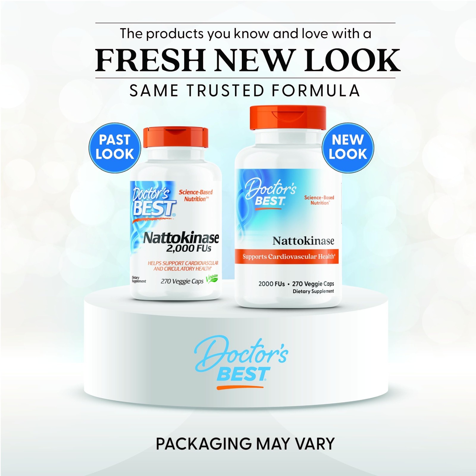 Nattokinase Supplement – Non-GMO, Vegan, Gluten-Free, 270 Veggie Caps for Heart