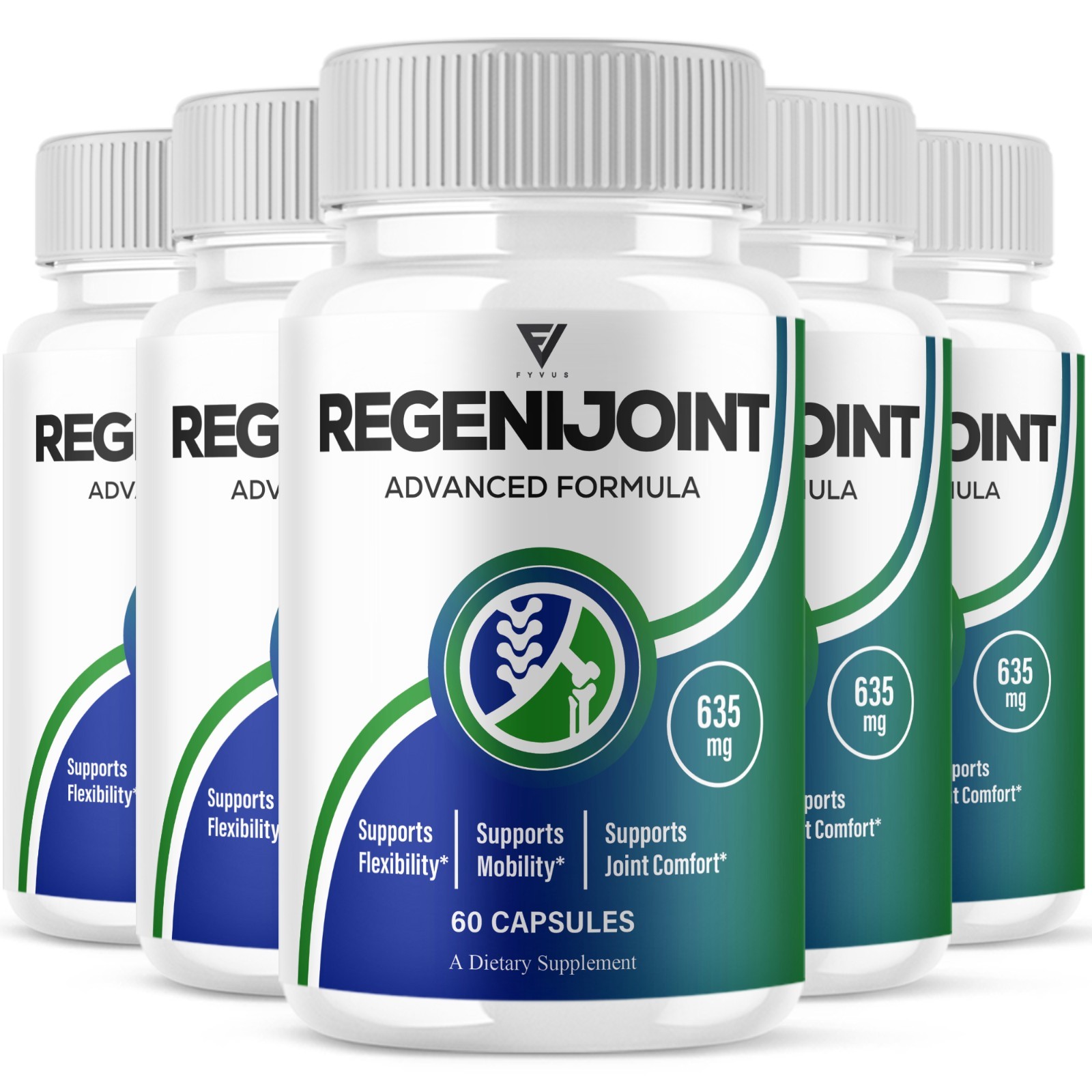 (5 Pack) RegeniJoint Advanced Formula, Regeni Joint Support (300 Capsules)