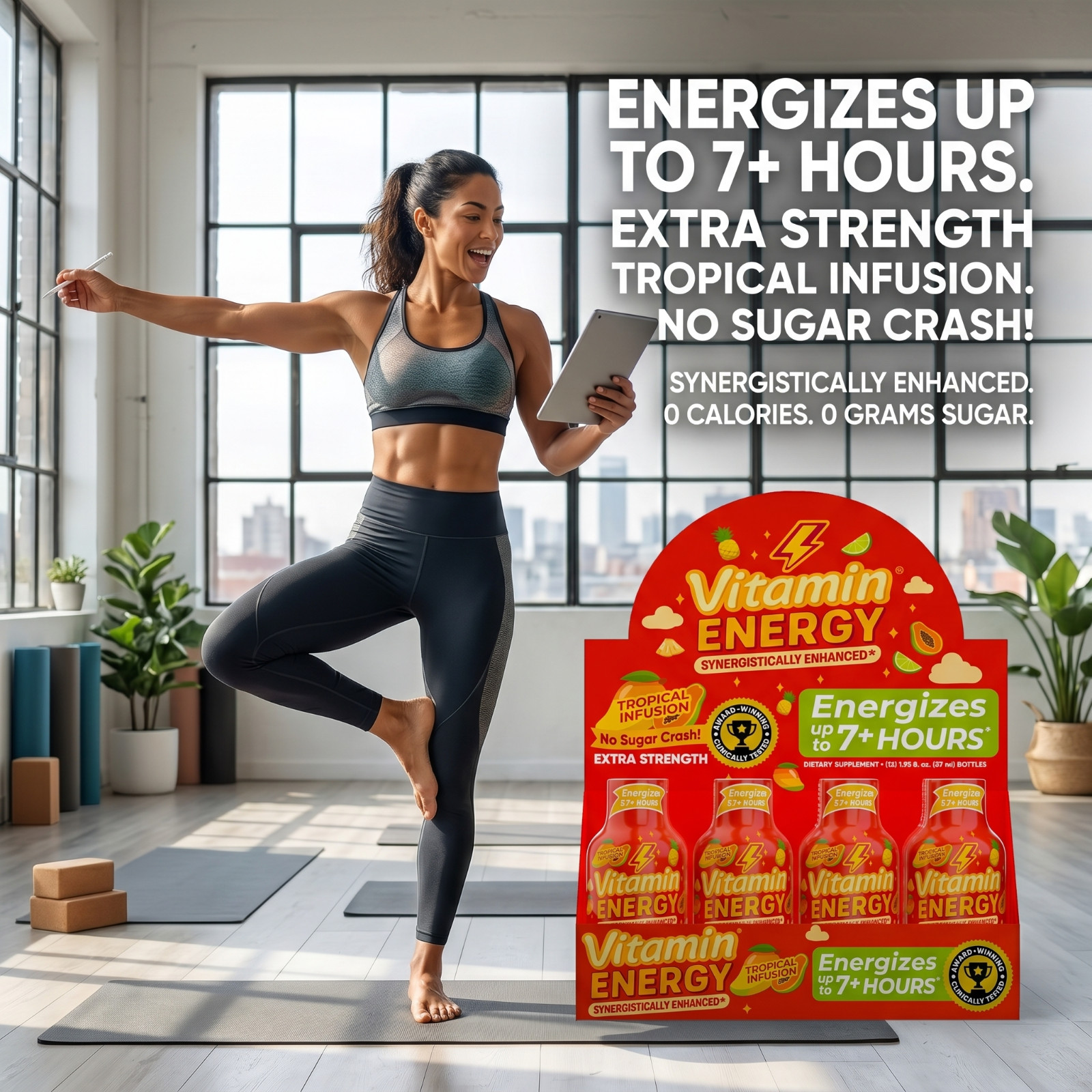 (48 Pack) Vitamin Energy® Focus+ Energy Shots, Clinically Proven