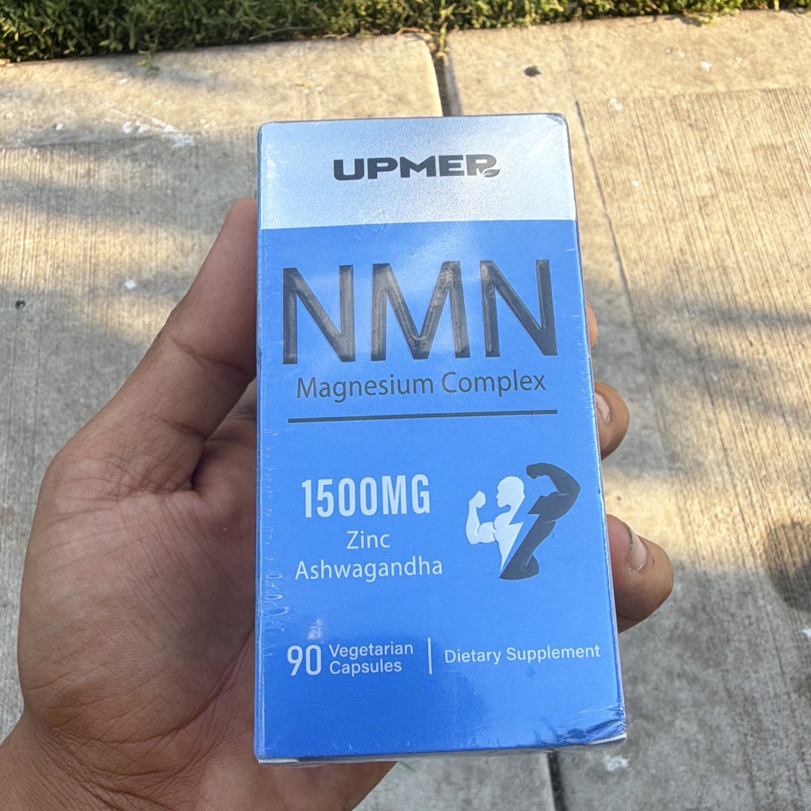 UPMER NMN Magnesium Complex 1500mg w/ Zinc Ashwagandha CoQ10 90 Veg Caps