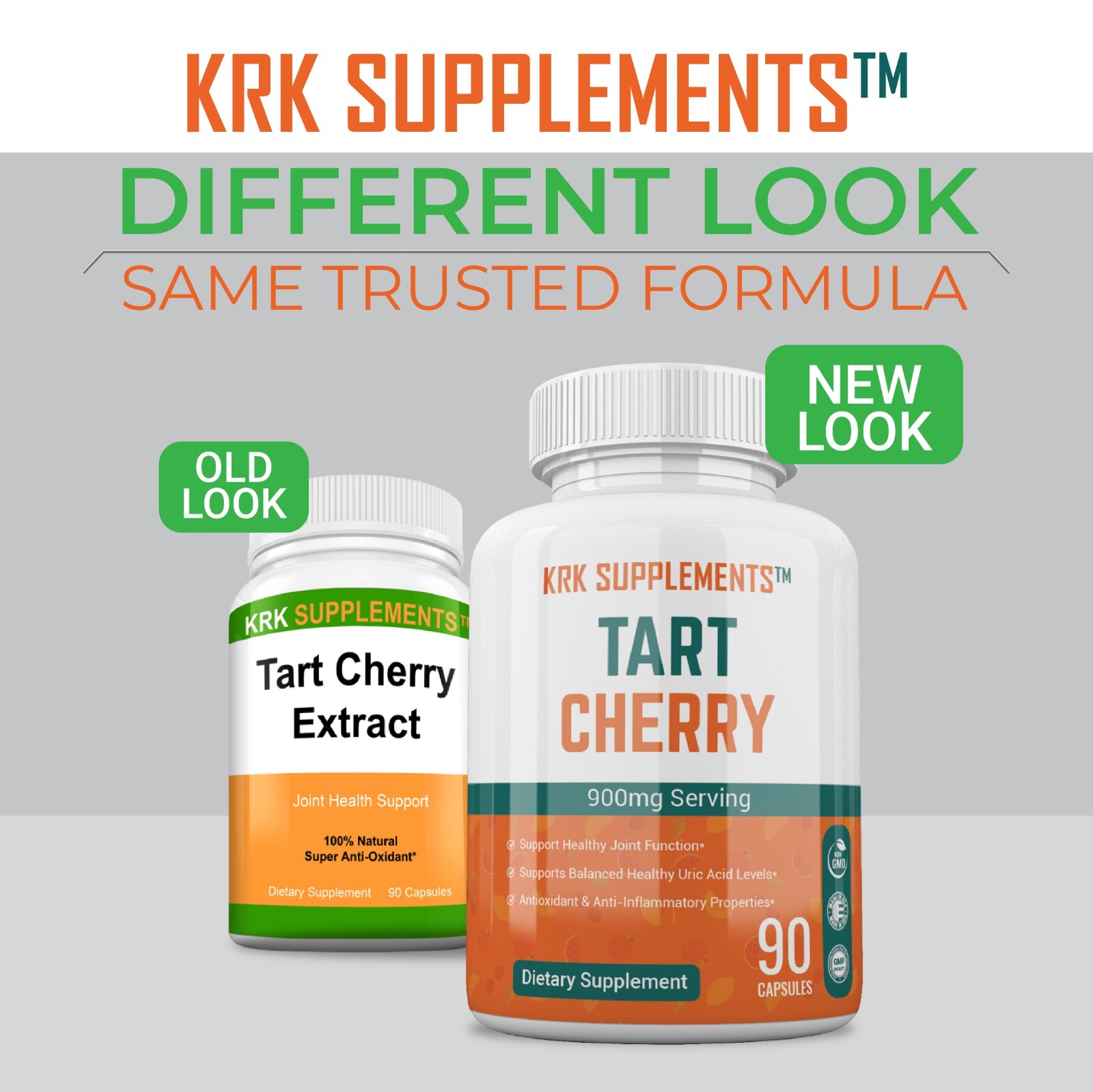 1 Bottle Tart Cherry Extract 900mg Anthocyanins for Gout Joint Pain Arthritis