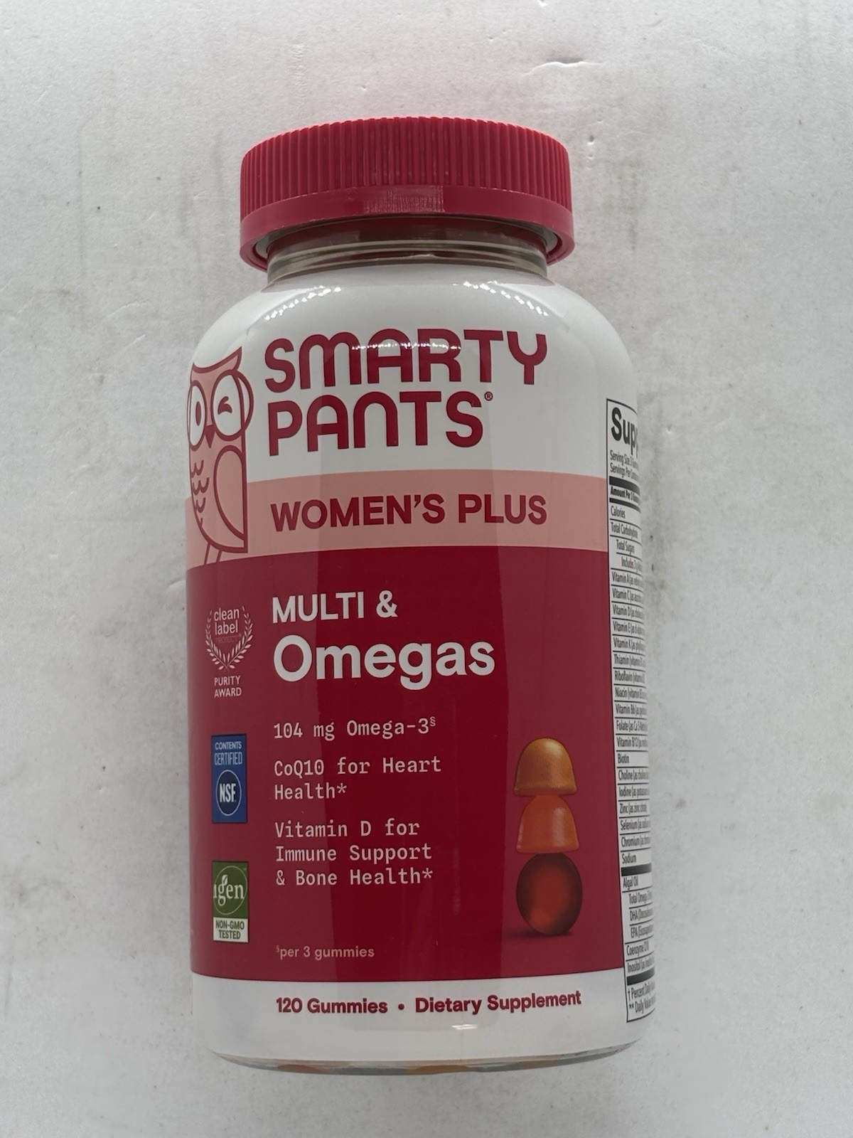 Smarty Pants Women’s Plus Multi & Omegas 120 Gummies EXP 5/2028, Free Shipping!!