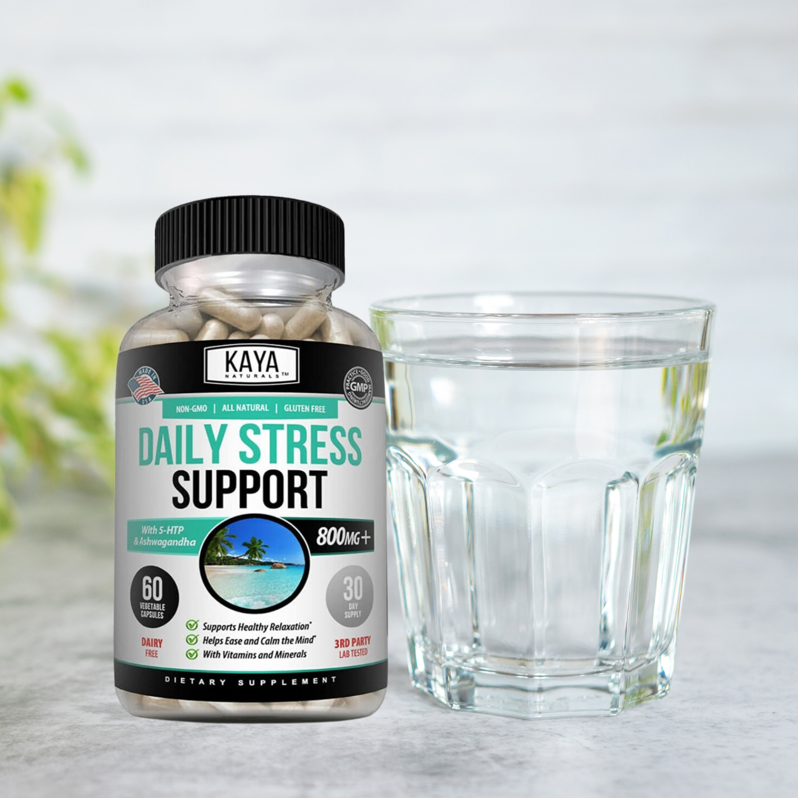Natural Anxiety & Stress Relief, Combat Stress, Stress Support, Anti Stress