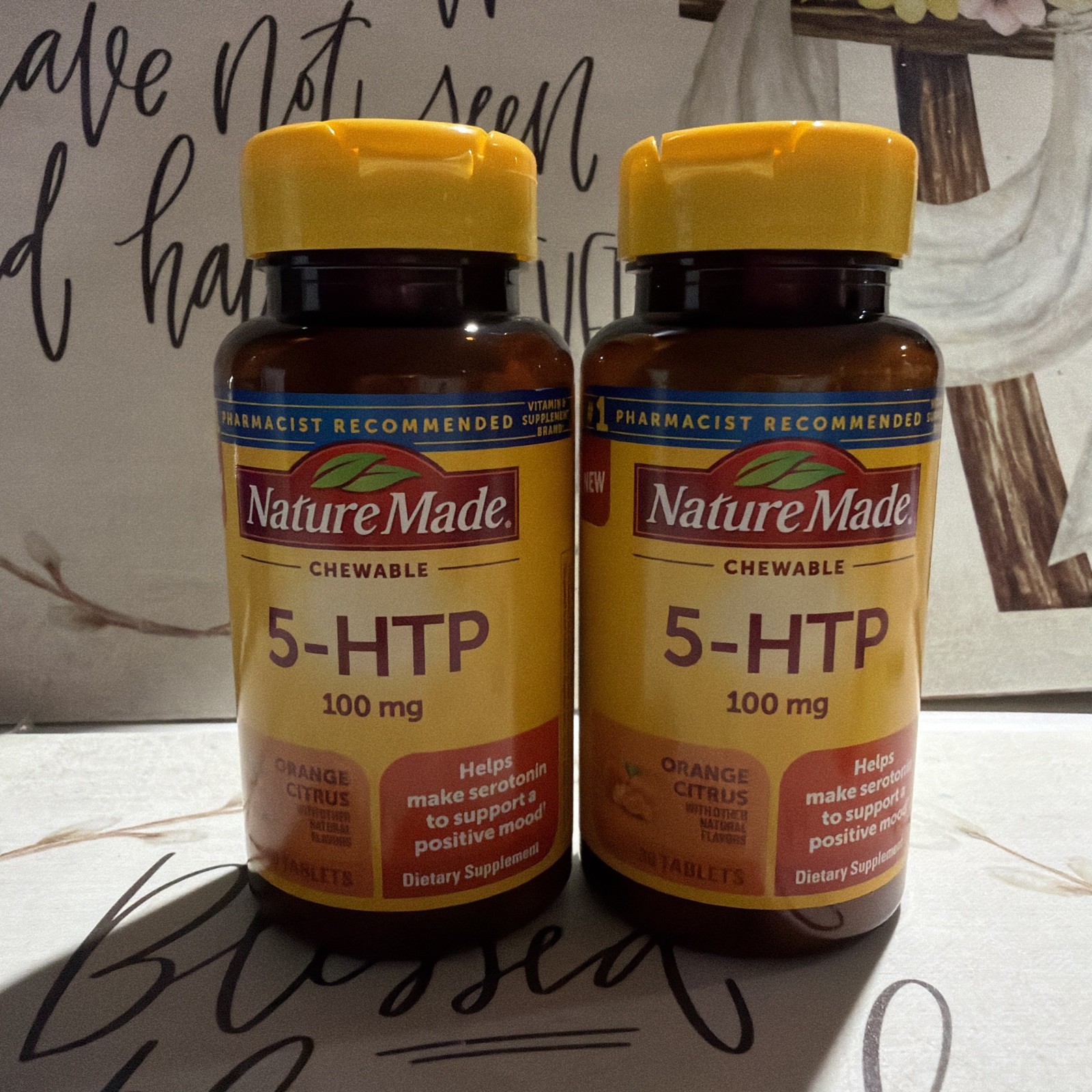 Nature Made 5-HTP 100 Mg 30 Tabs 2 Pk Exp:07/26