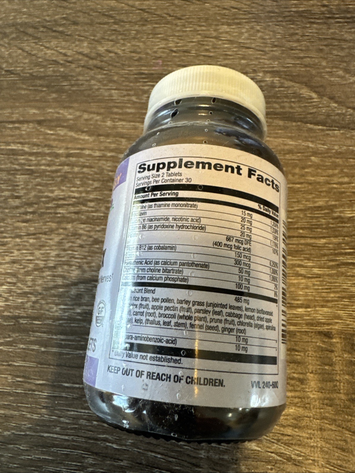 LOT of 3 Morning Glory B-COMPLEX Phytonutrient Based 60 Veg Tablets EXP 02/2027
