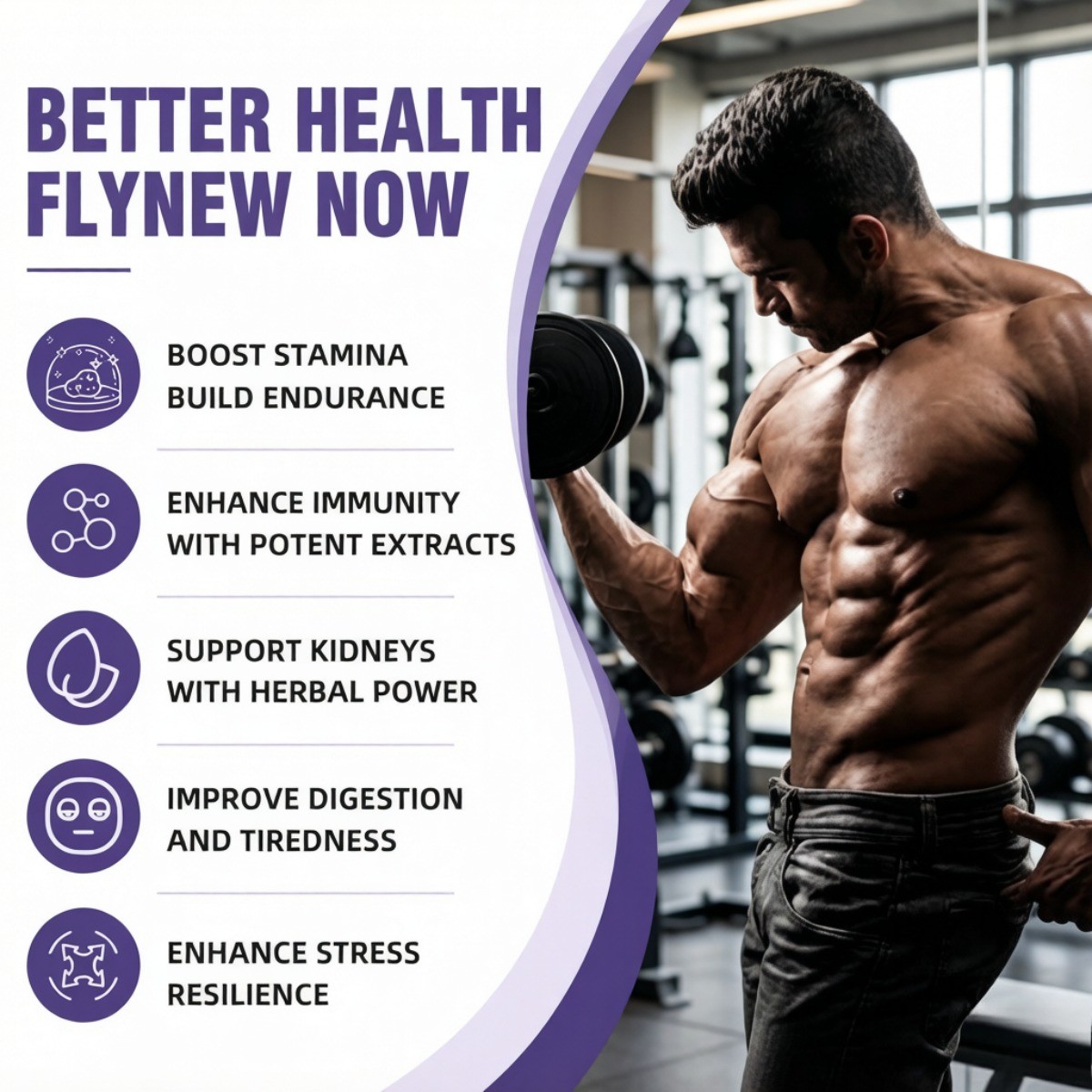 Flynew Shilajit Ultra – 1300mg Himalayan Extract for Energy & Immunity, 60ct