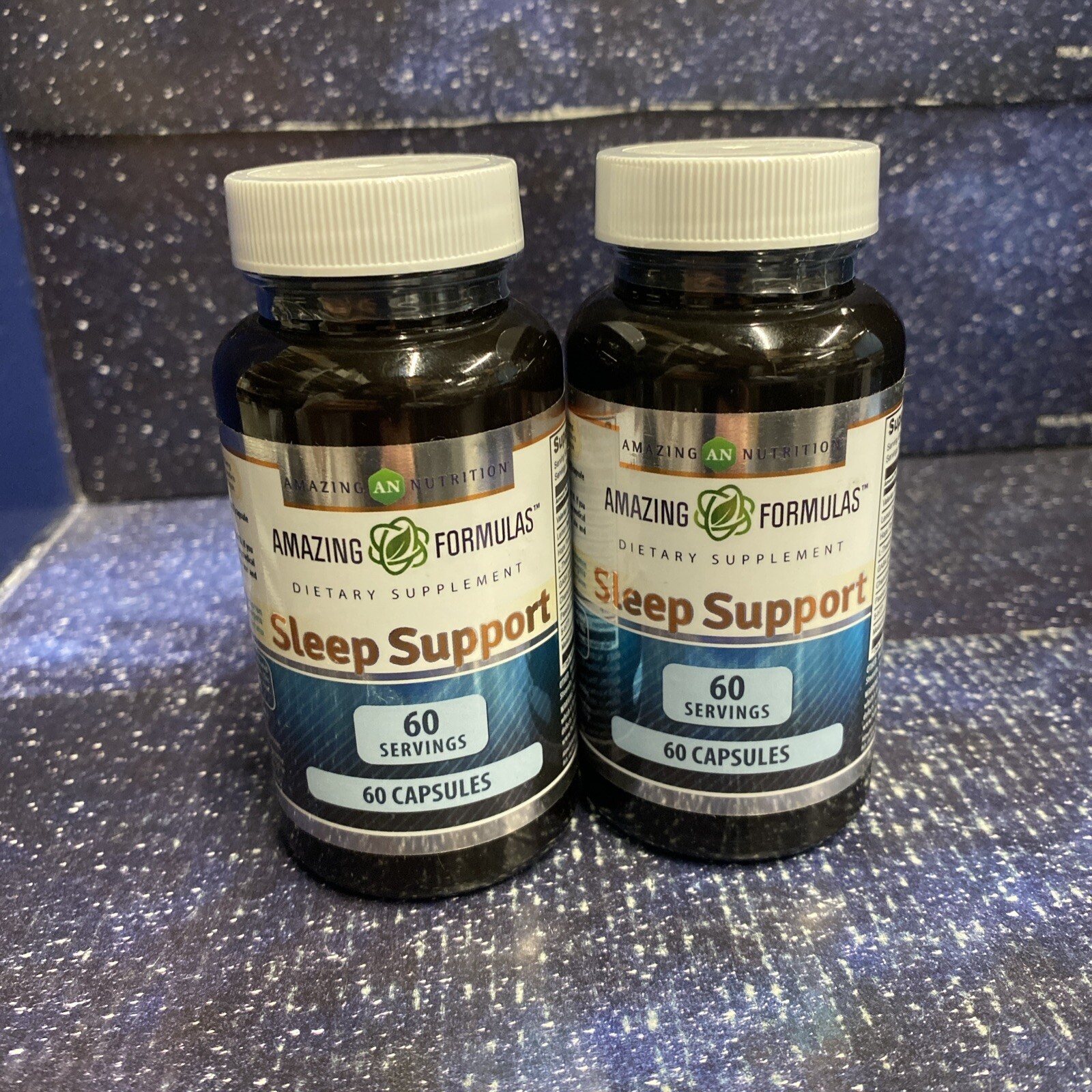 2 Pack – Amazing Formulas Sleep Support 60 Capsules Each – Free Shipping