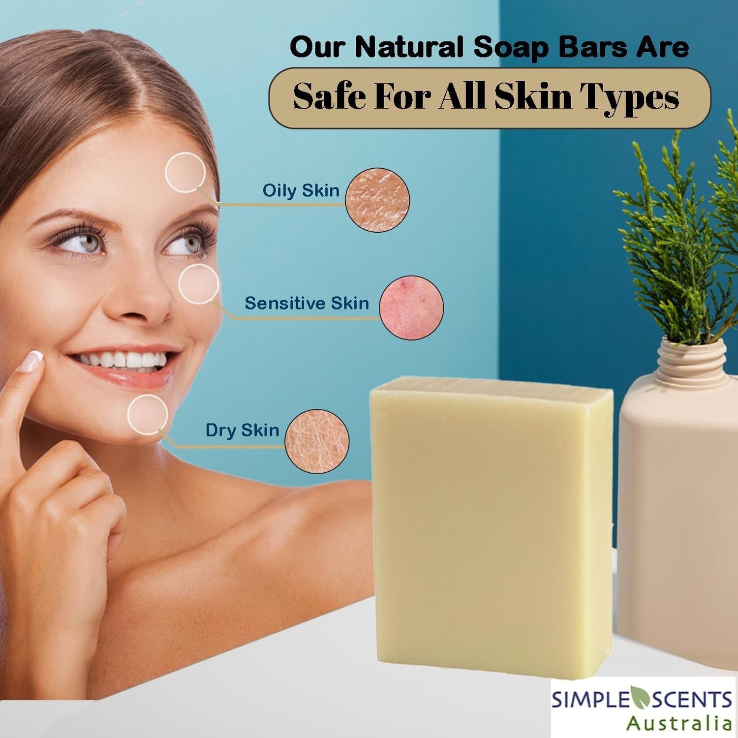 SSA Coconut Vanilla Scented Natural Soap Bars (12 Bars), 3.5oz Moisturizing F…