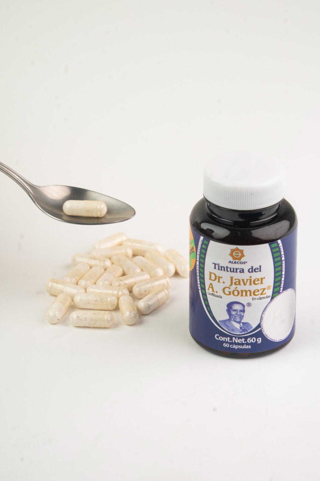 Cápsulas Alecos de Tintura Liofilizada del Dr. Javier A. Gómez Frasco con 60 gr