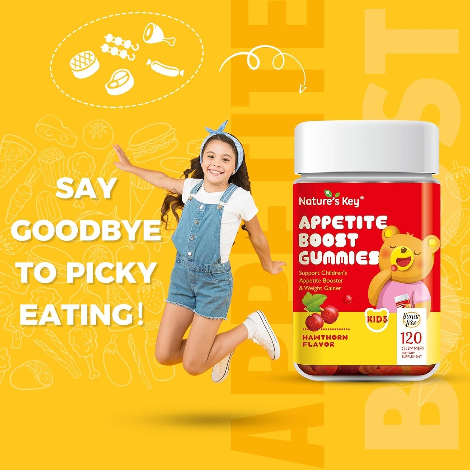 Nature’s Key Appetite Booster Gummies – for Kids to Eat More Appetite Stimulant