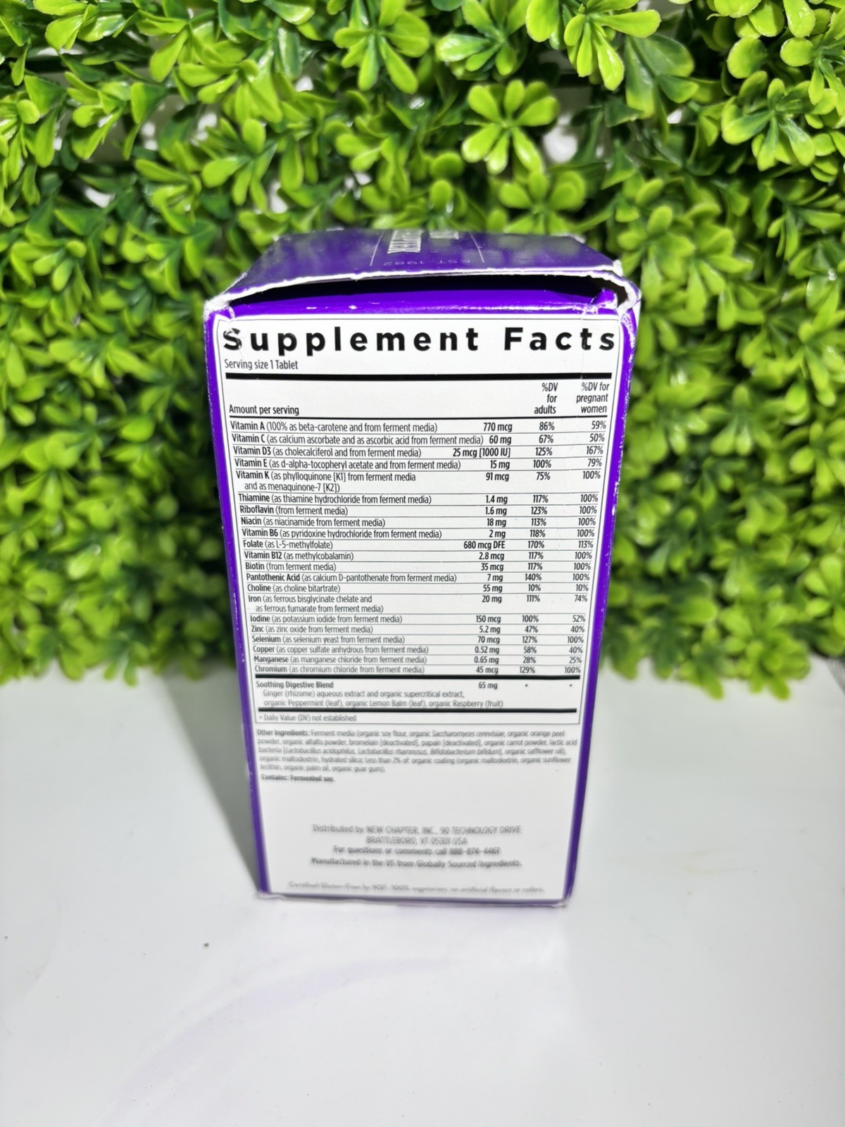 New Chapter One Daily Prenatal Multivitamin Supplement 90ct Exp 7/26-9/26🔥