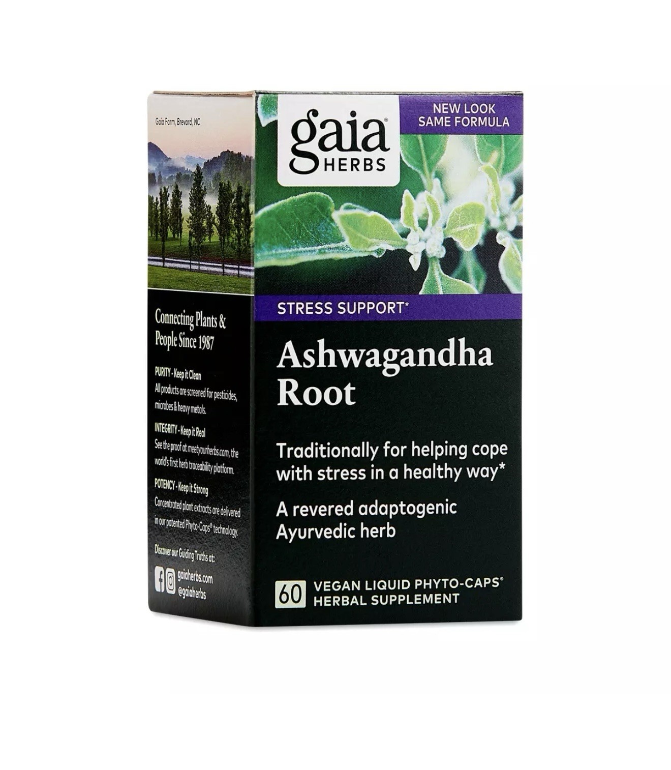Gaia Herbs Ashwagandha Root Vegan Liquid Phyto Capsules – Stress Relief Immun…