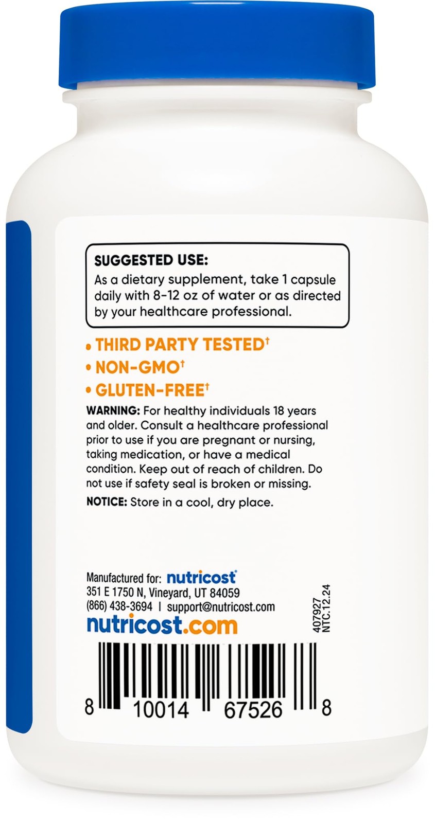 Biotina (Vitamina B7) ) Suplemento Vitaminico De 10,000 Mcg (10 Mg), 240 Cap…