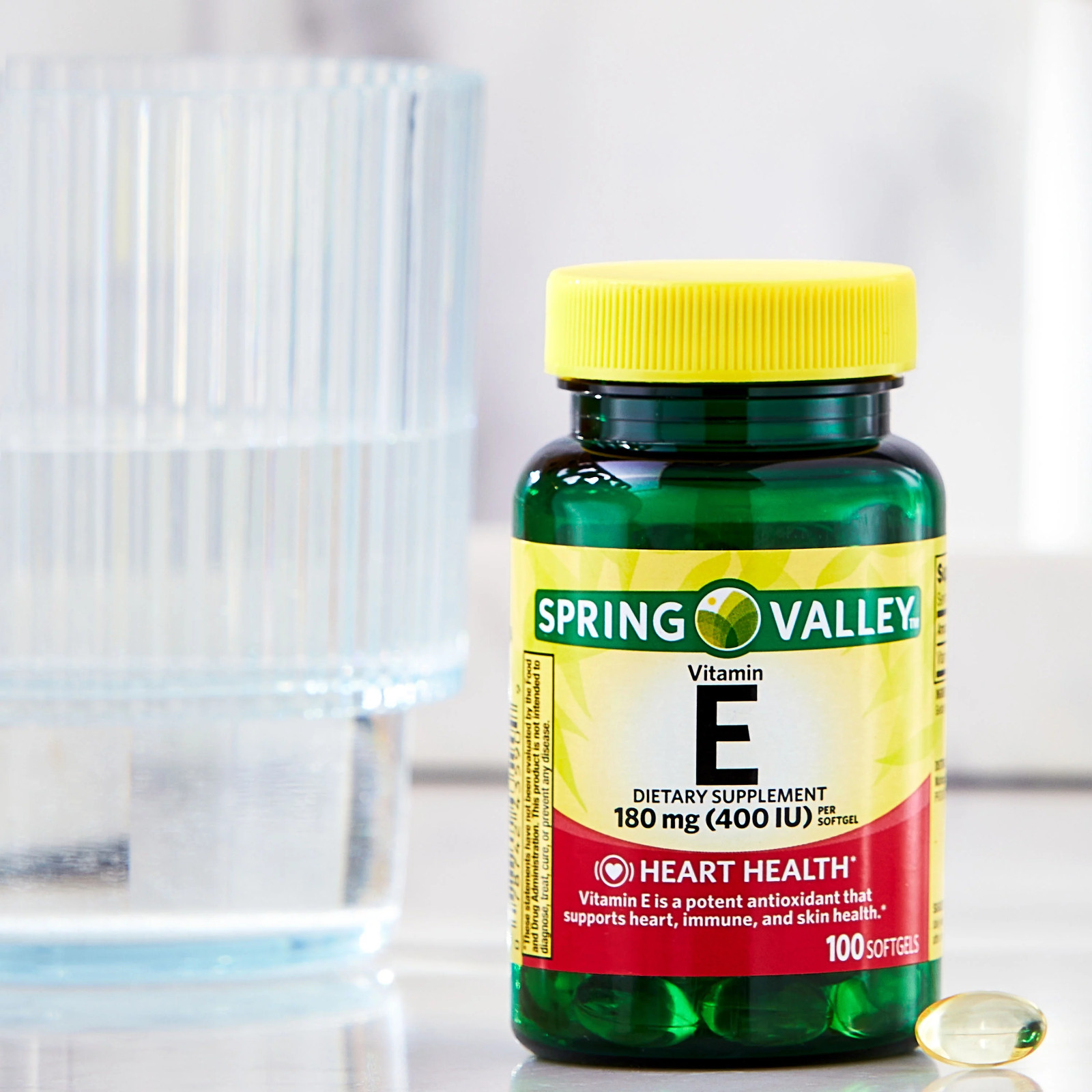 Spring Valley Vitamin E Supplement 400IU Twin Pack, 200 Softgel Capsules