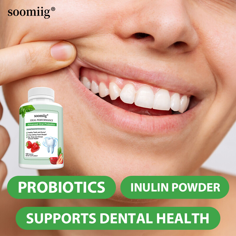 Oral Probiotic Supplement Restore Healthy Teeth And Gums Fight Bad Breath 120 Ct