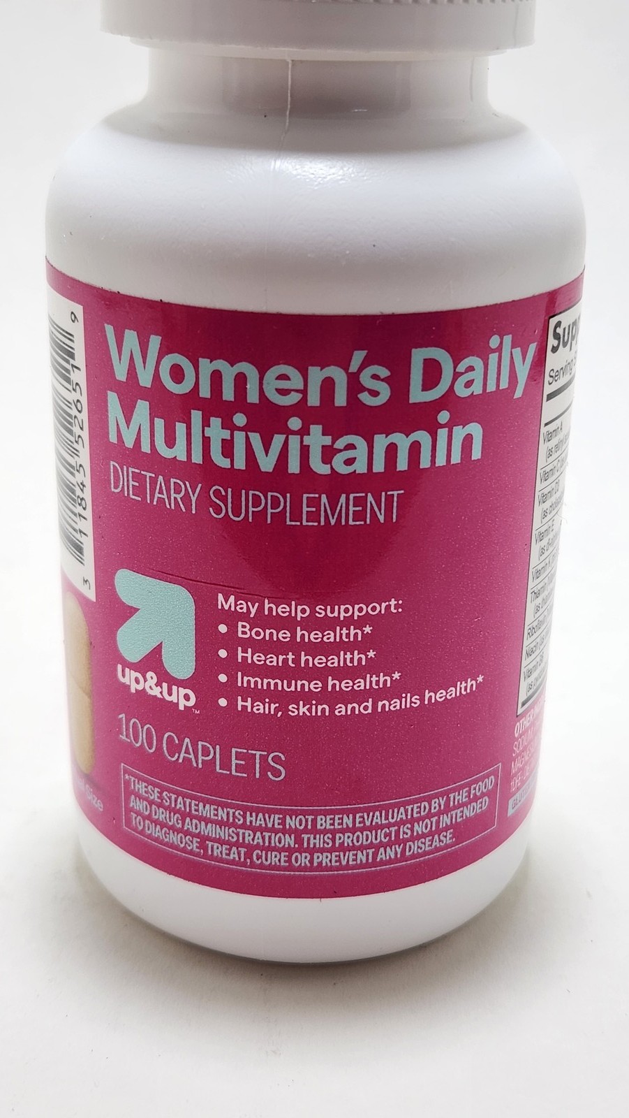 Up&Up Women’s Daily Multivitamin 100 Caplets Dietary Supplement Exp. 03-29