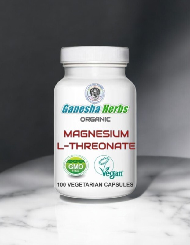 Magnesium L Threonate – 100 x 500mg Vegan Capsules – Non-GMO – NO FILLERS!
