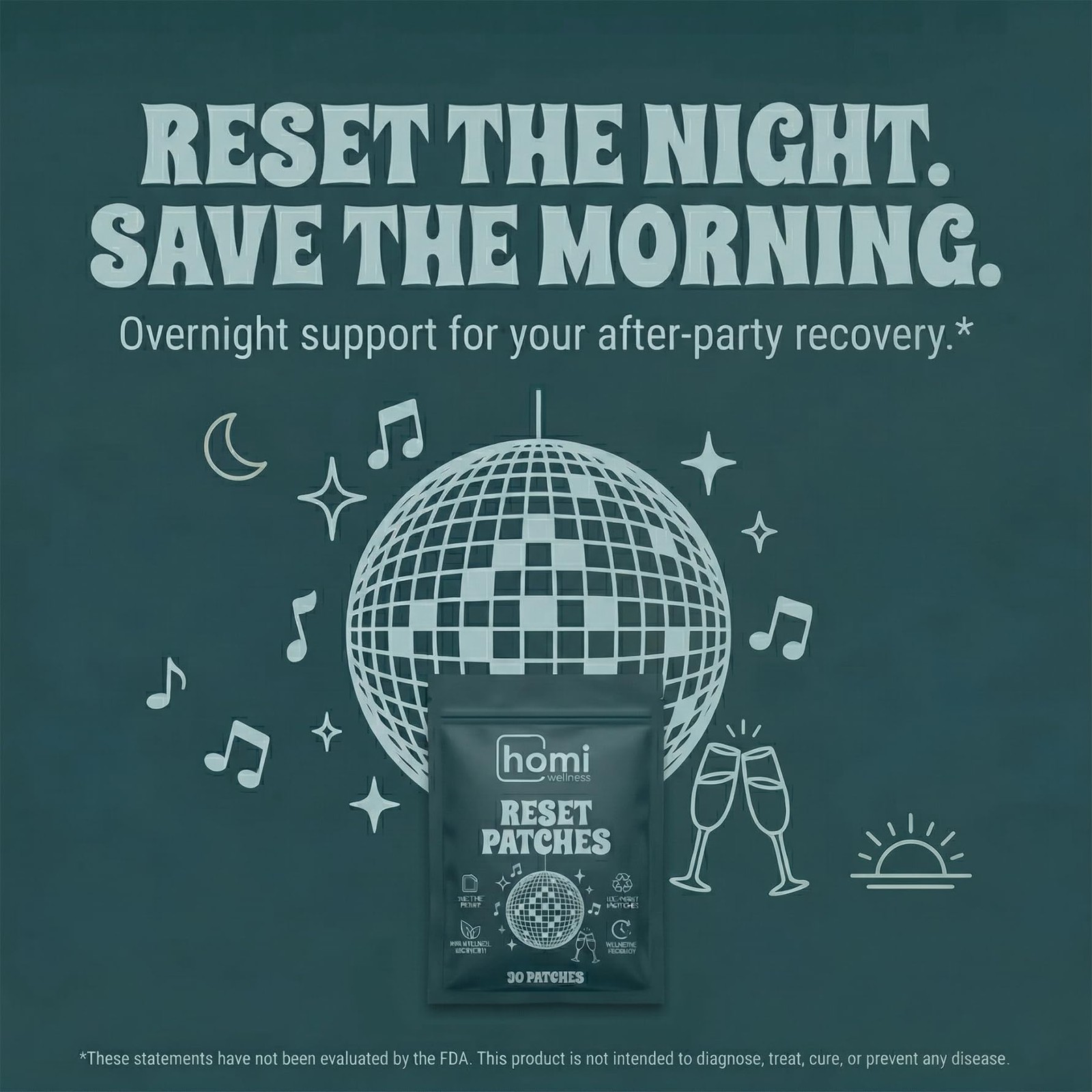Reset Patches | After Party Recovery Support | DHM 500mg Transdermal Patch | …