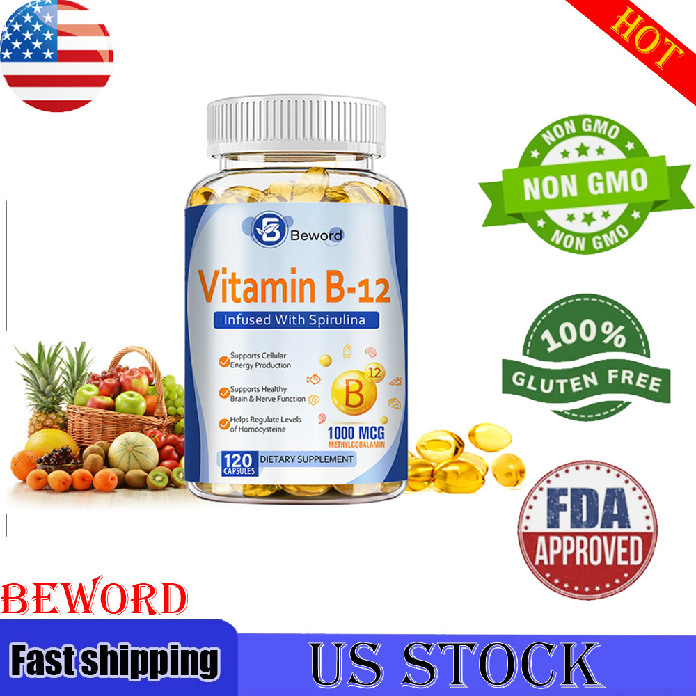 Vitamin B12 1000mcg High Strength Nervous System Support 120 Softgels