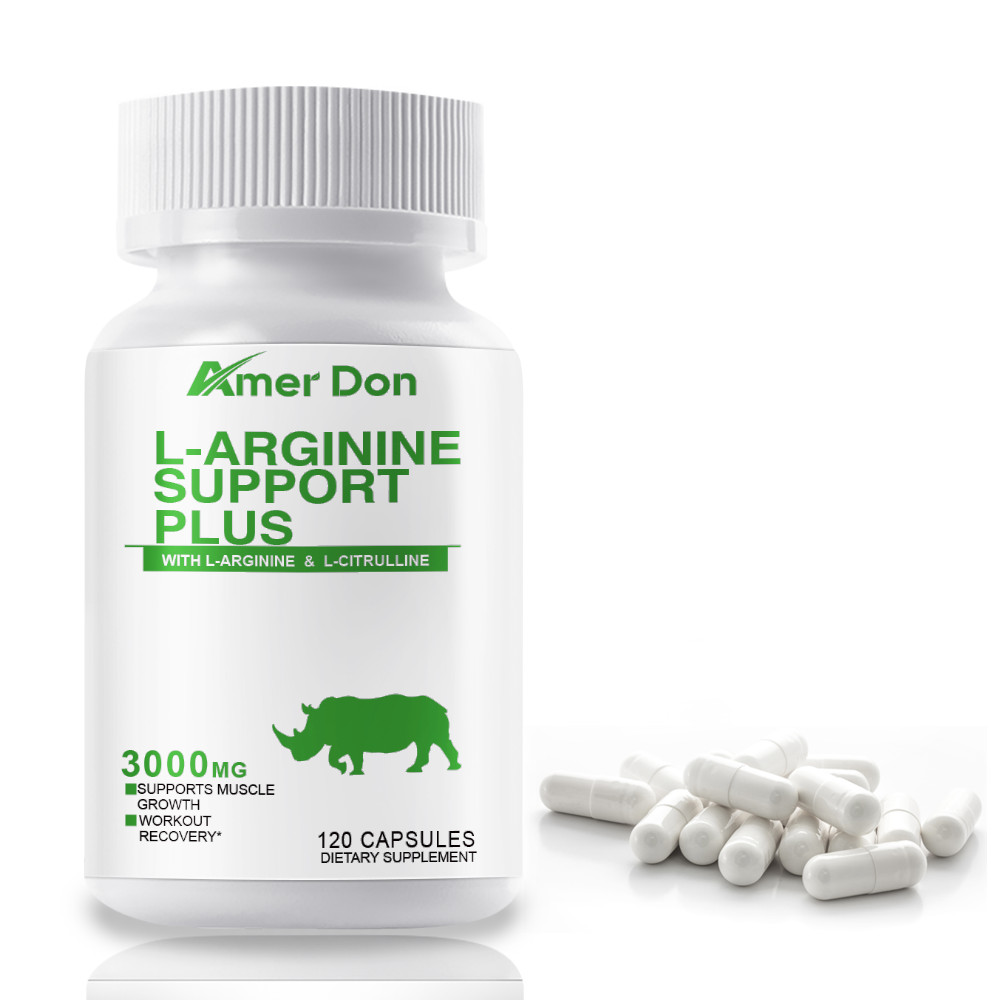 L-Arginine 3000mg Capsules 120ct – Muscle Growth Nitric Oxide Support