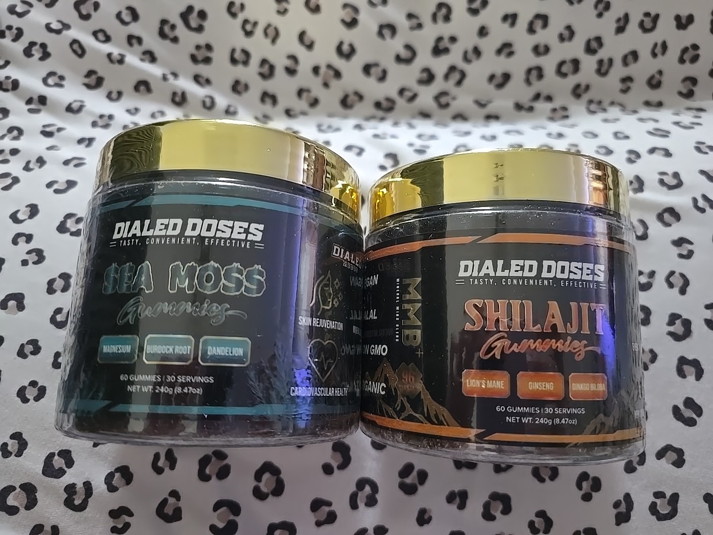 Dialed Doses Health & Energy Bundle Sea Moss/Shilajit 120 Gummies Sealed
