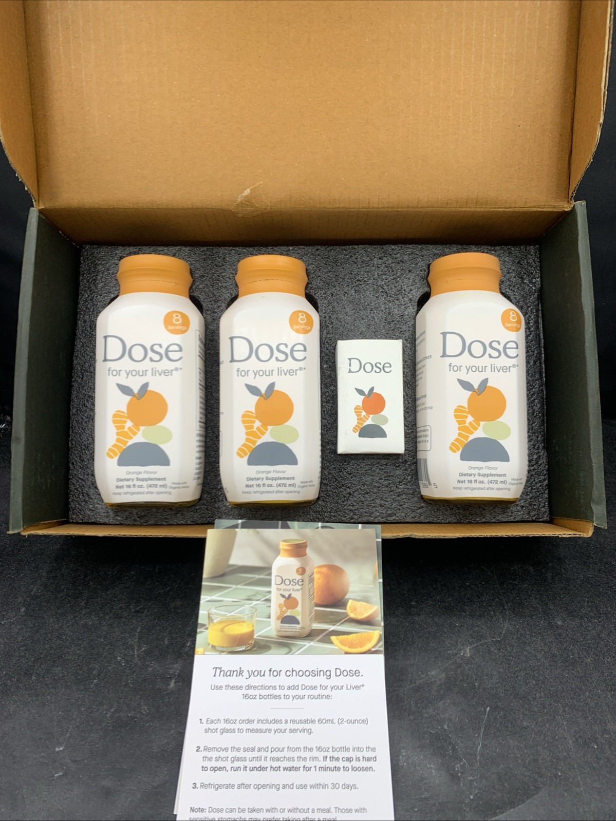 Dose for your Liver Kit 3 Bottles With Shot-Glass EXP 04/2028