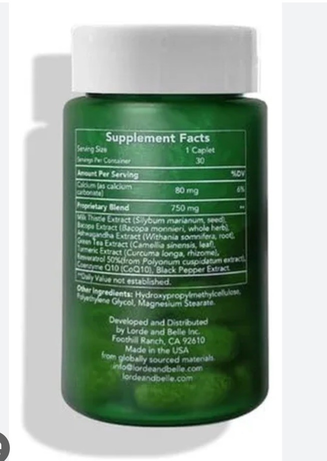 Lorde Belle LB Optimize NRF2 Synergizer Antioxidant Nutritional Supplements NRF2