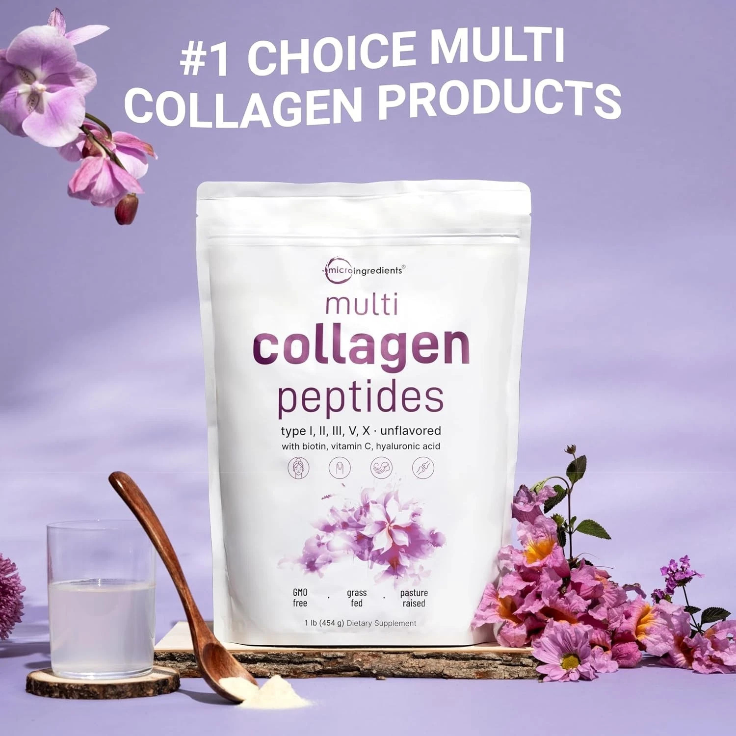 3 PACK Multi Collagen Peptides Powder 1 lb Broken-Down Protein Peptide NEW