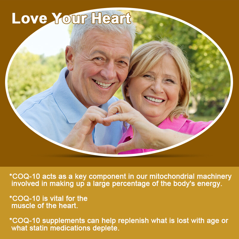 2 Bottles 200mg CoQ10 High Absorption Q10 Coenzyme Energy Support Heart Health