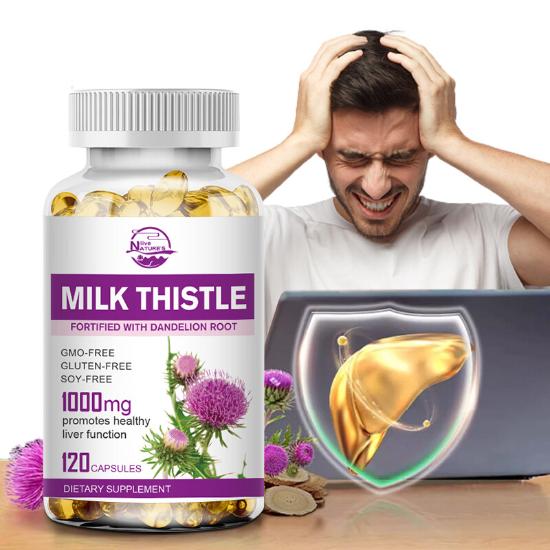 Liver Cleanse Detox Repair – 1050mg Milk Thistle Dandelion Support Supplement