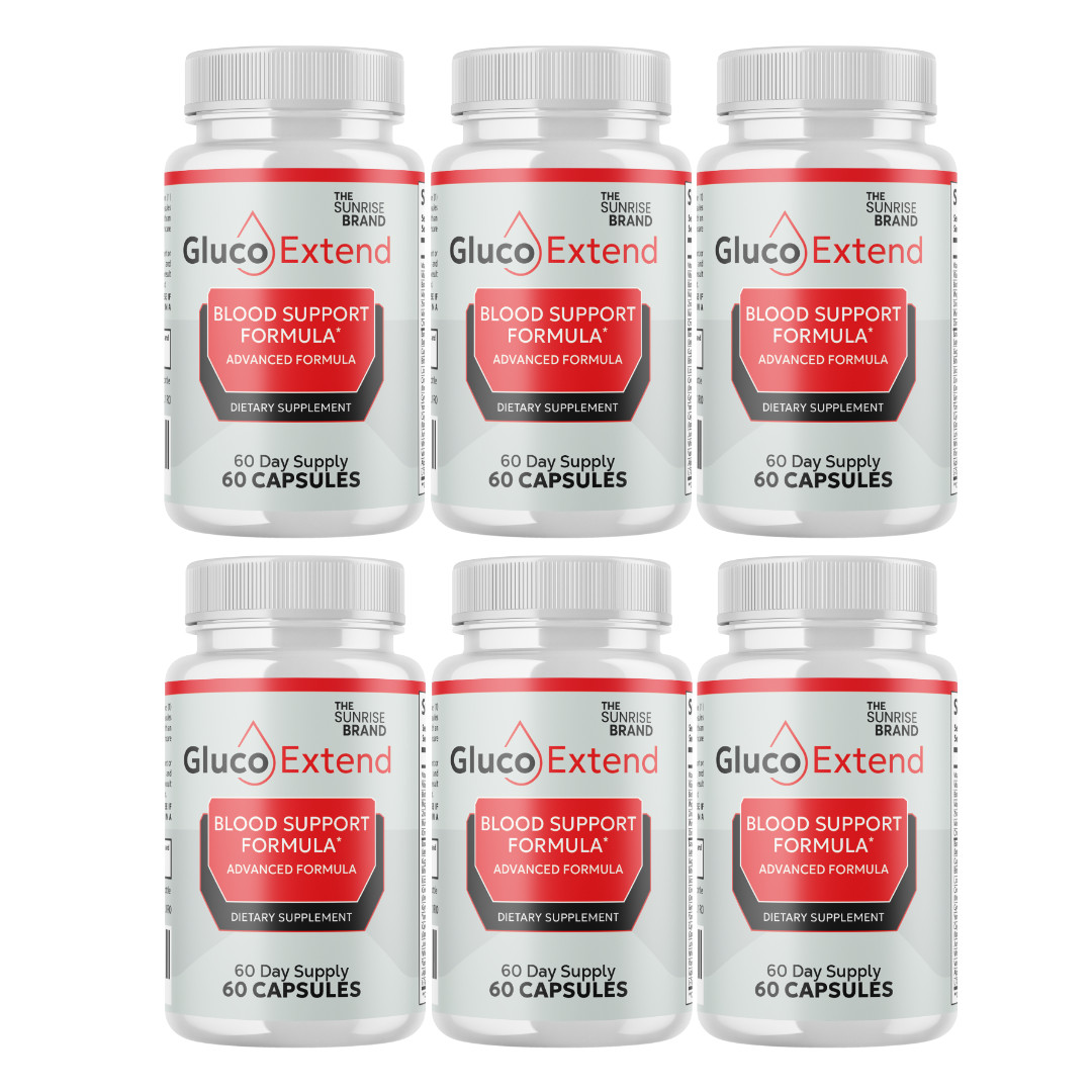Gluco Extend Healthy Blood Sugar Support Formula, GlucoExtend – 6 Bottles