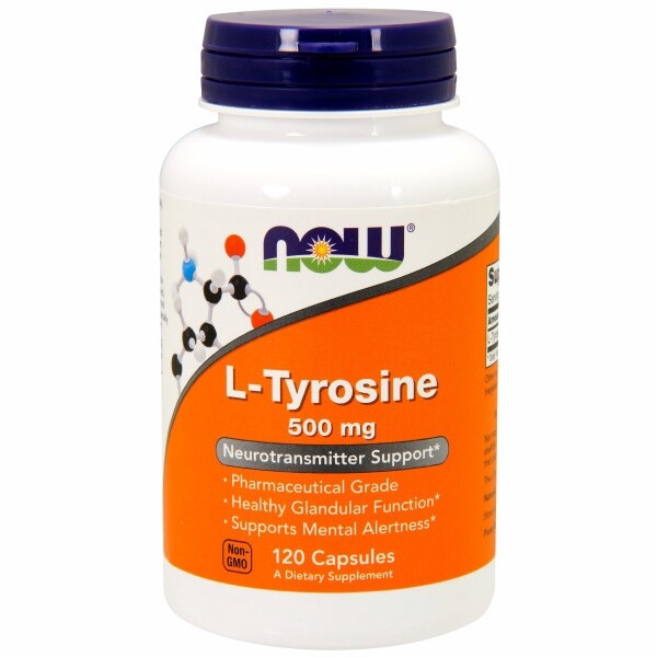 L-Tyrosine 500 mg 120 Caps By Now Foods