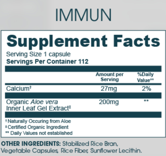 Alovea Immun 112 Capsules – Immune Support – NEW – FREE SHIPPING !!